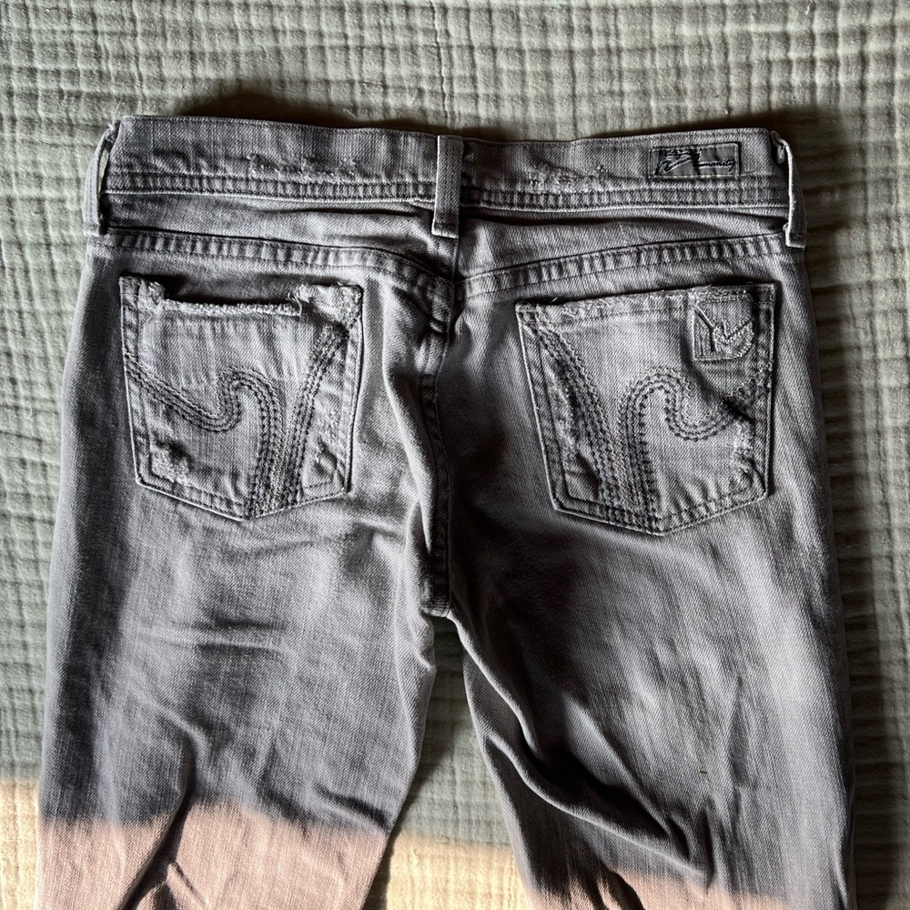 Citizens Of Humanity Gray Ingrid Flare Jeans size 24 - Picture 4 of 6